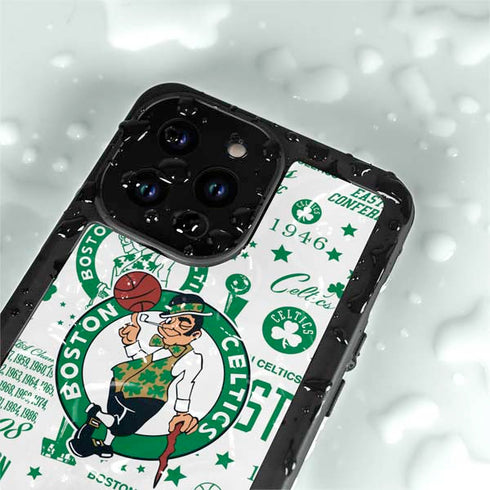 NBA Boston Celtics Historic Blast iPhone 15 Pro Waterproof Case